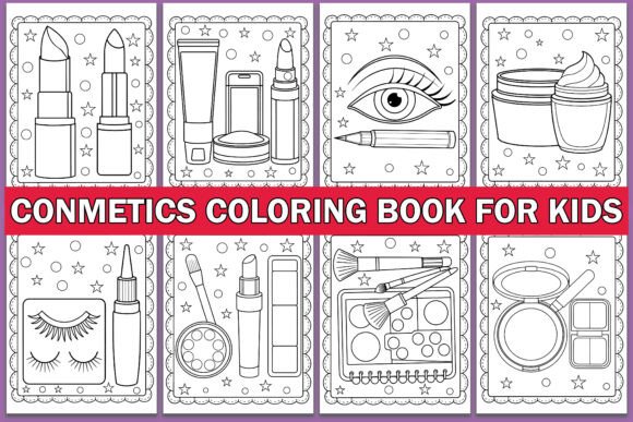 Cosmetics Coloring Book for Kids: A Creative Outlet for Young Artists