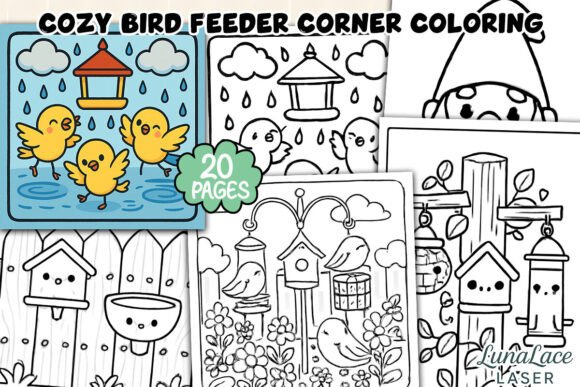Cozy Bird Feeder Corner Coloring Page: A Strategic Tool for Creativity and Focus