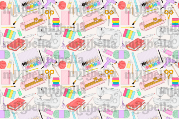 Crafting Supplies Seamless Pattern: A Designer’s Guide to Creative Surface Design