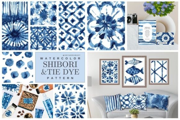 Exploring the Beauty and Business of Shibori Tye Dye Watercolor Patterns in Modern Design