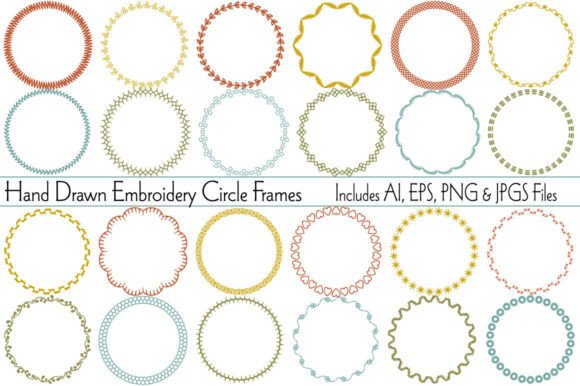 Exploring the Creative Potential of Hand Drawn Embroidery Circle Frames