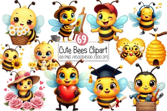 How Cute Bees Clipart PNG Is Sweetening Creative Projects and Business Designs