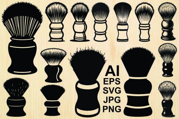 Shaving Brush Icon: The Timeless Barbershop Logo for Modern Design Projects