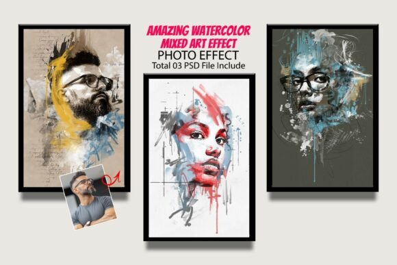 Transform Your Visuals with the Amazing Watercolor Mixed Art Effect
