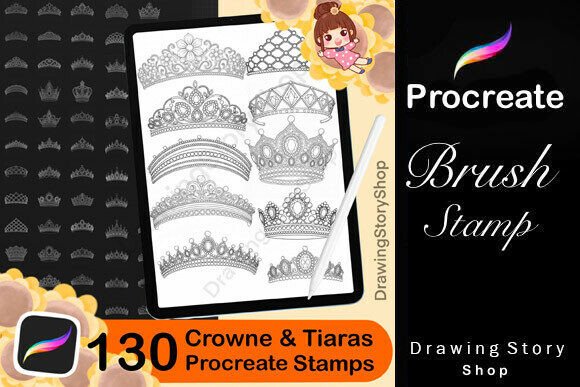 Unlocking Creativity: A Comprehensive Guide to the 130 Procreate Crown Tiaras & Crown Stamps